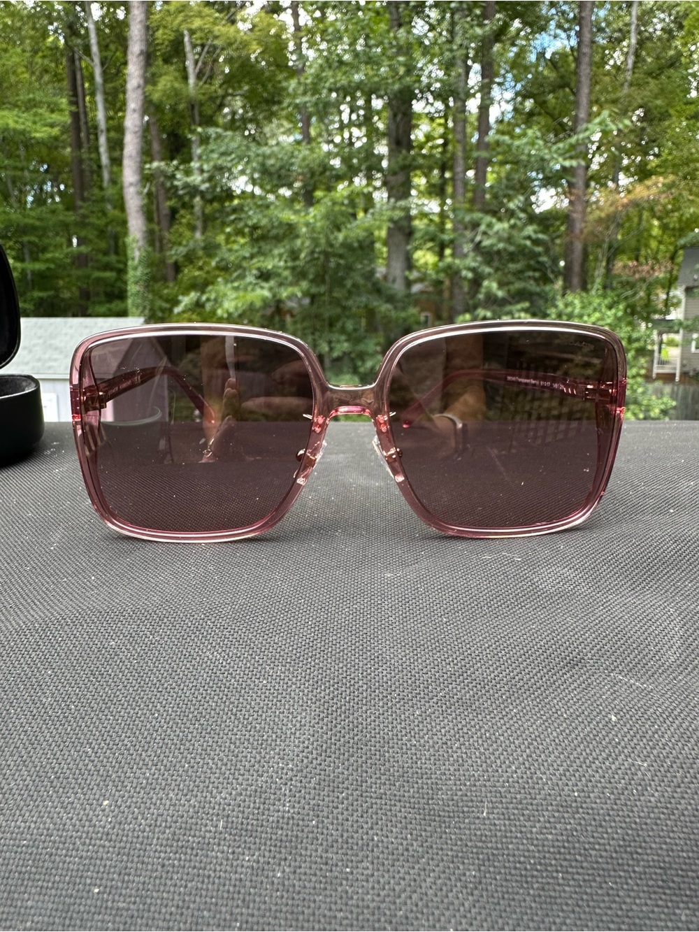 Price drop! Coach oversized sunglasses burgundy rose pink gradient lenses w case